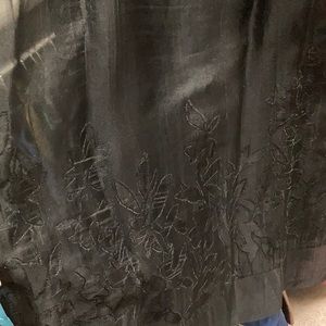 Black Slip Dress with decor